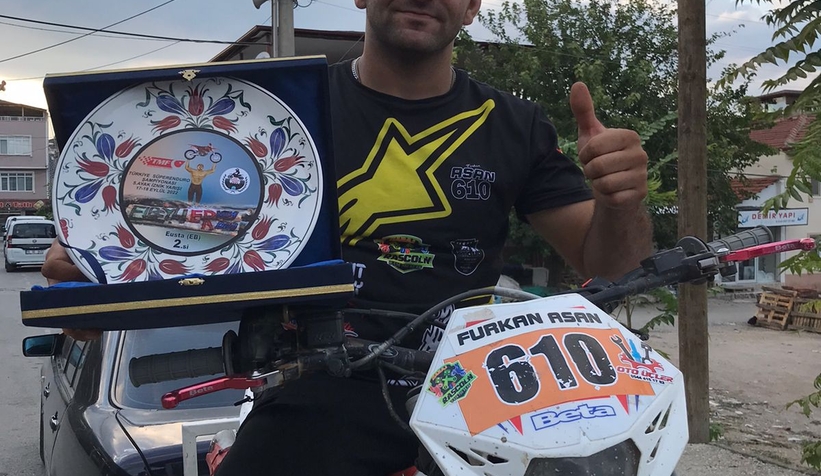 Süper Enduro'da Sakaryalı sporcu ikinci oldu