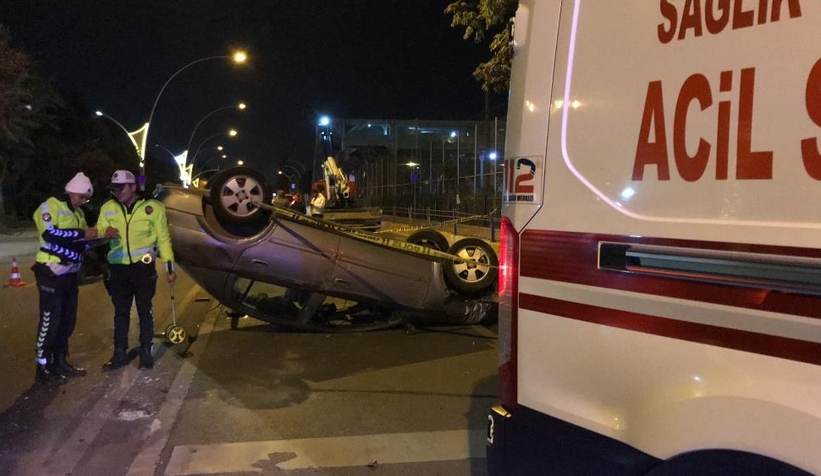 Takla atan otomobildeki 16 yaşındaki genç öldü