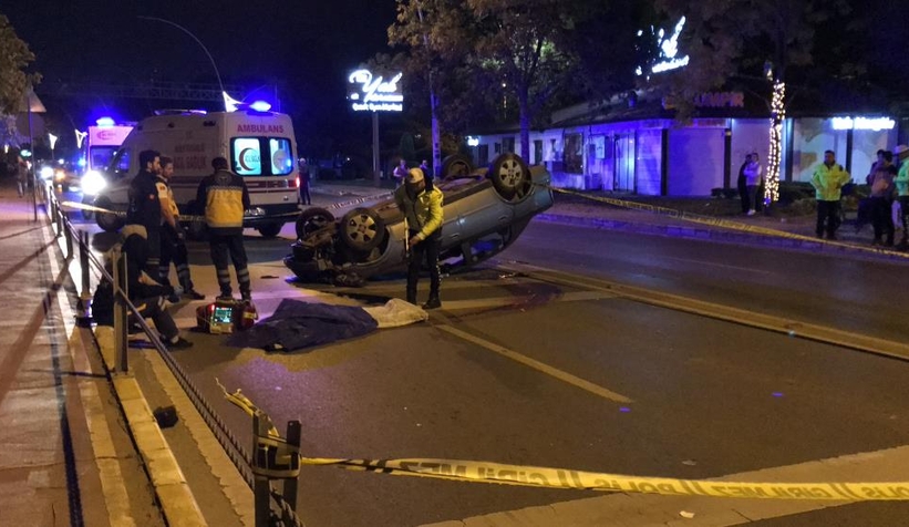 Takla atan otomobildeki 16 yaşındaki genç öldü