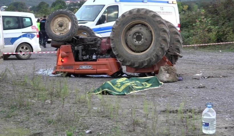 Takla atan traktörde 1 kişi öldü, 1 kişi yaralandı