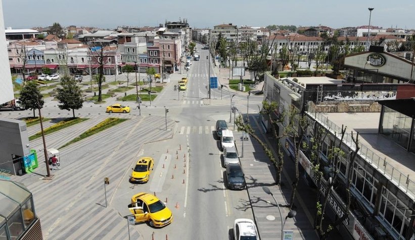 Tam kapanmanın ilk gününde şehirden fotoğraflar