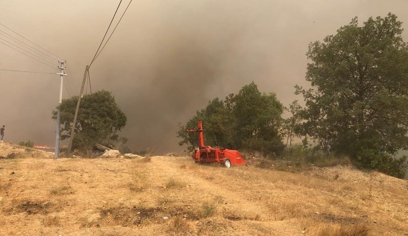 Taraklı'da büyük orman yangını