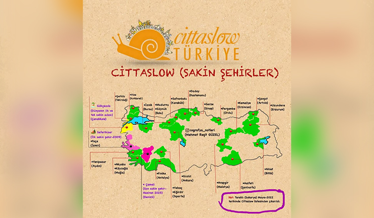 Taraklı Sakin Şehir Listesi'nde yok!