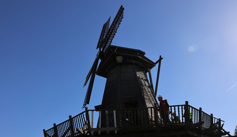 Tarihi Çark ve Yel Değirmeni’nde restorasyon başladı