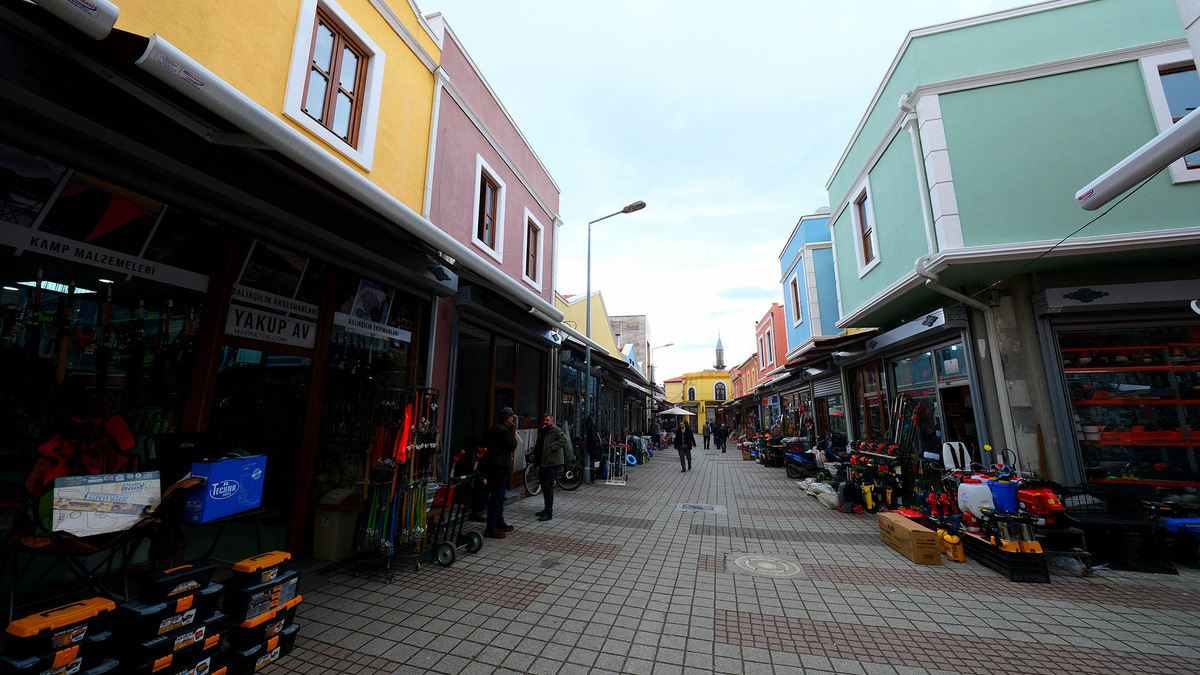 Tarihi Uzunçarşı’nın restorasyonunda son durum