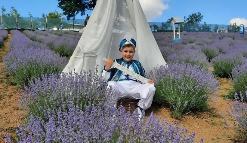 Tarlasını lavanta bahçesine çevirdi