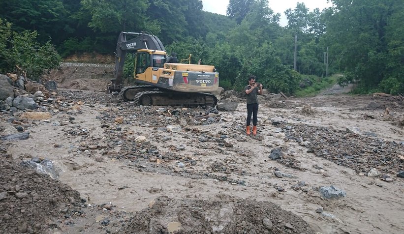 Taşburun'u vuran selden son anda kurtuldular