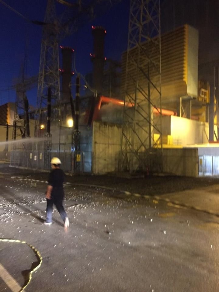 Taşkısığı'ndaki doğalgaz santralinde büyük patlama!