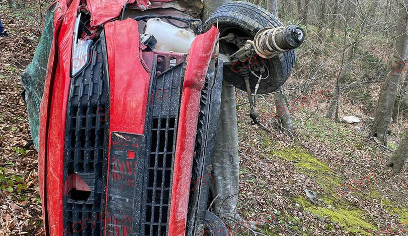 Taşyatak yolunda kaza 2 yaralı
