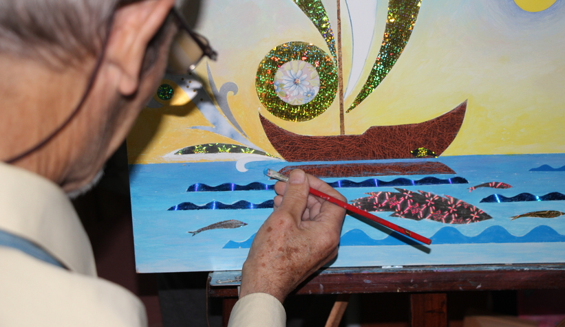 Tatar ressam, sanatını Sakarya'da sürdürüyor