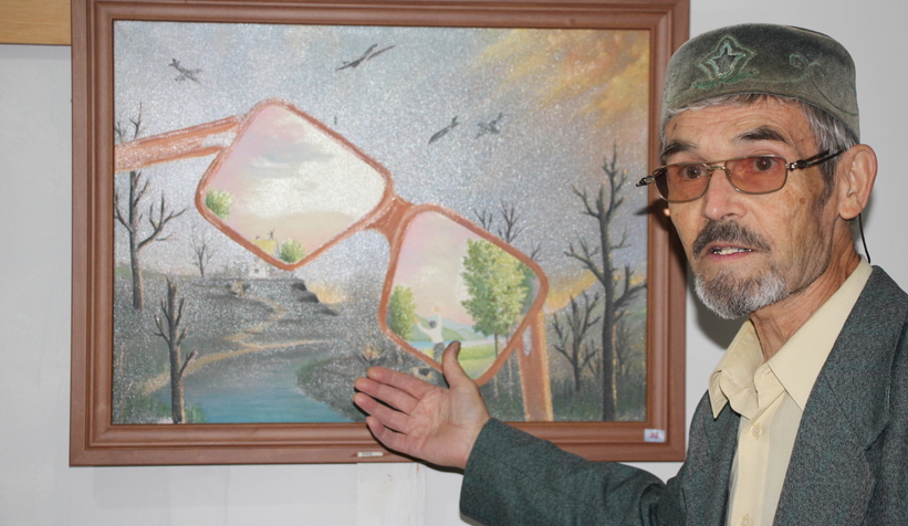 Tatar ressam, sanatını Sakarya'da sürdürüyor