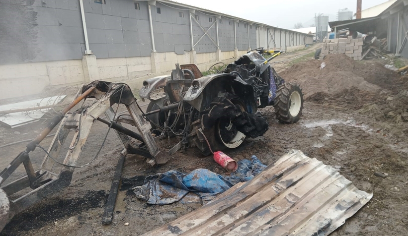 Tavuk çiftliğinde yangın