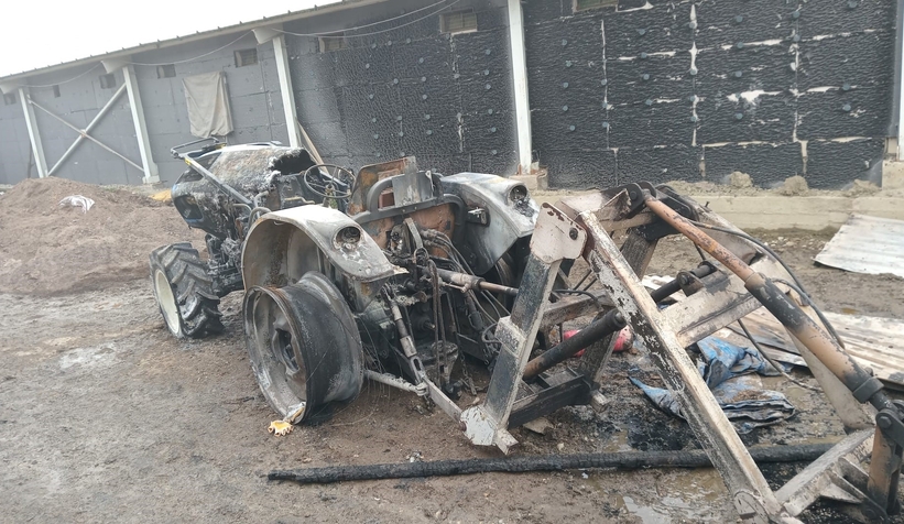 Tavuk çiftliğinde yangın