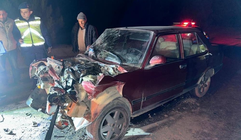 Taziyeden dönerken kaza yaptılar: 1 ölü, 1 yaralı