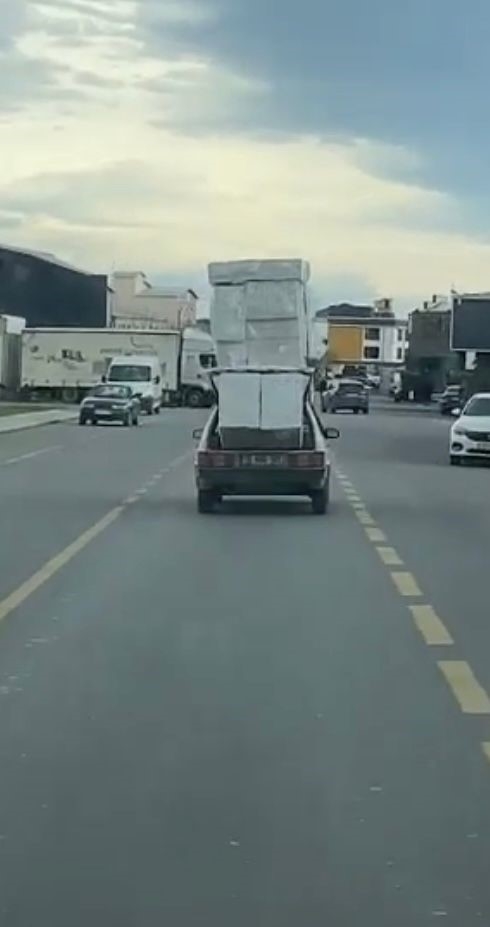 Tehlikeli yolculuk kamerada