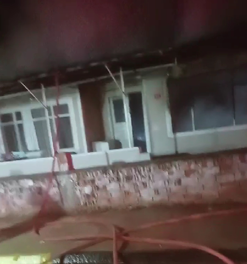 Tek katlı evde yangın çıktı