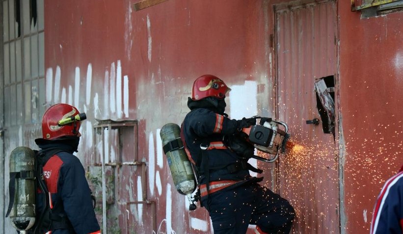 Tekstil atölyesi yandı