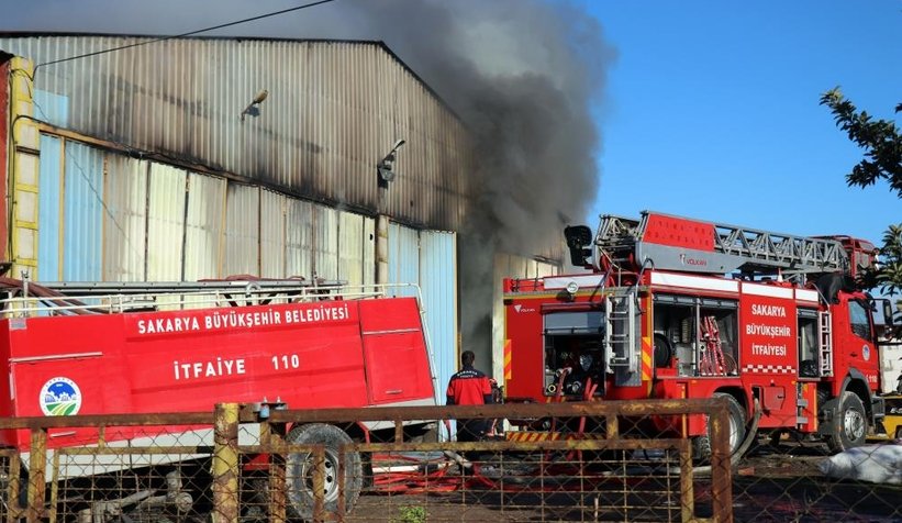 Tekstil atölyesi yandı