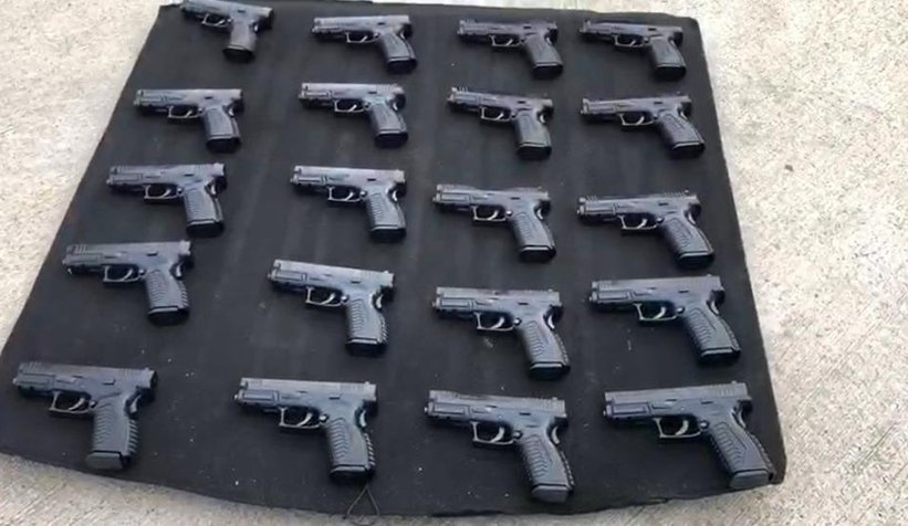 TEM'de 20 ruhsatsız tabanca ele geçirildi