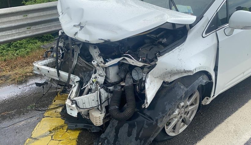 TEM'de 8 araç birbirine girdi