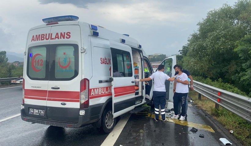 TEM'de 8 araç birbirine girdi