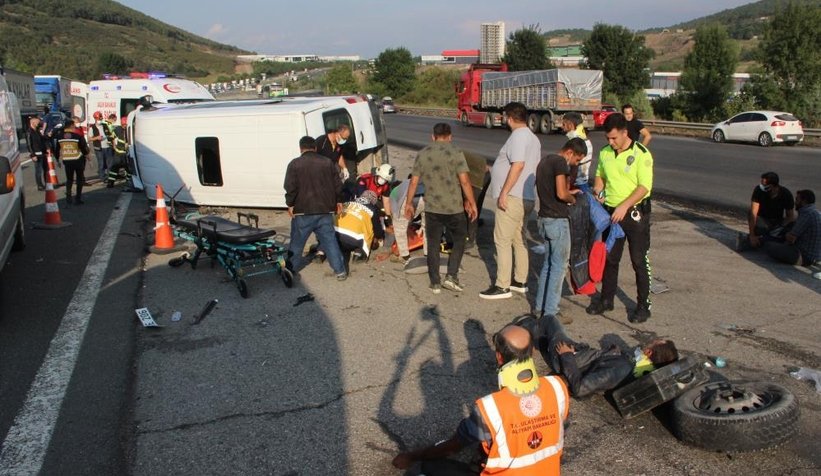 TEM'de can pazarı: 8 yaralı