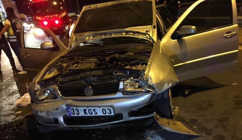 TEM'de Feci Kaza 1'i bebek 5 Yaralı otomobilden fırlayan bebek aracı ise yürek burktu