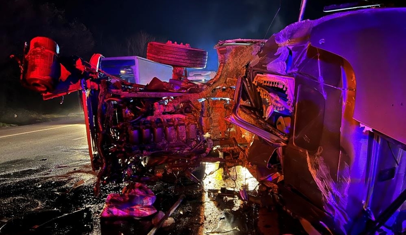 TEM'de feci kaza; Sürücü can verdi