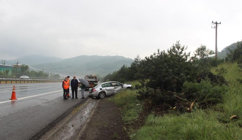 TEM'de kaza: 1 yaralı