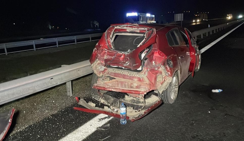 TEM'de kaza 5 yaralı