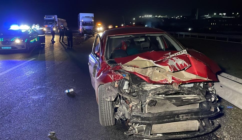 TEM'de kaza 5 yaralı