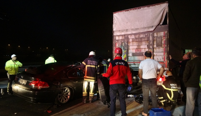 TEM'de korkunç kaza: 1 ölü, 2 yaralı