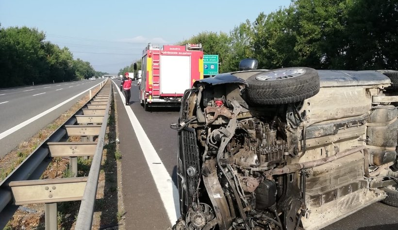 TEM'de metrelerce sürüklendi