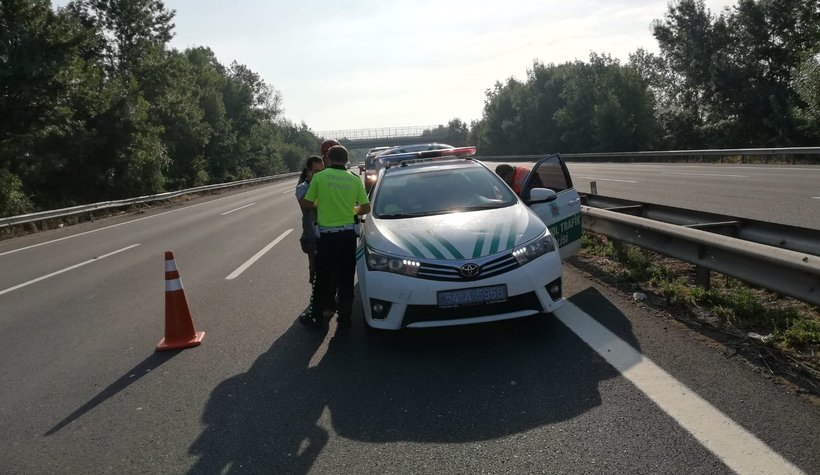 TEM'de metrelerce sürüklendi