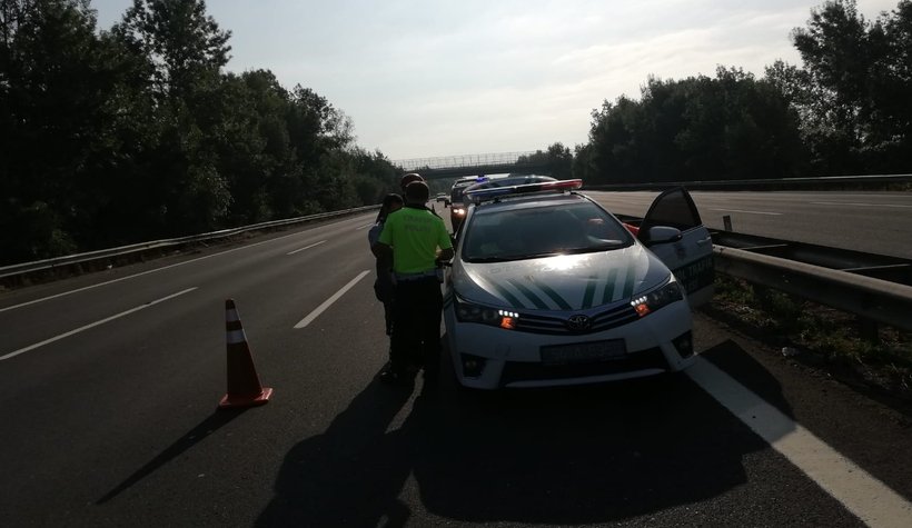 TEM'de metrelerce sürüklendi