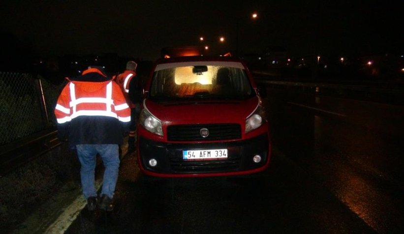 TEM'deki kazada yakıt deposu patladı