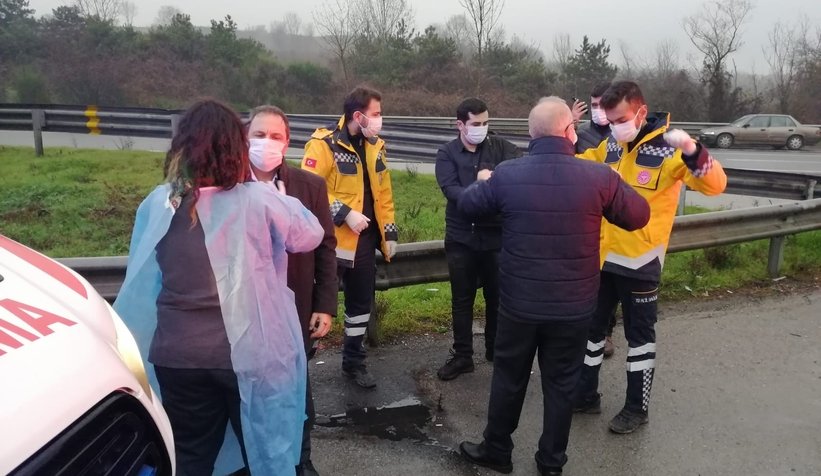 TEM otoyolu milyonluk kaza