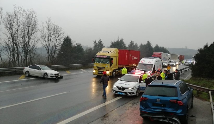 TEM otoyolu milyonluk kaza