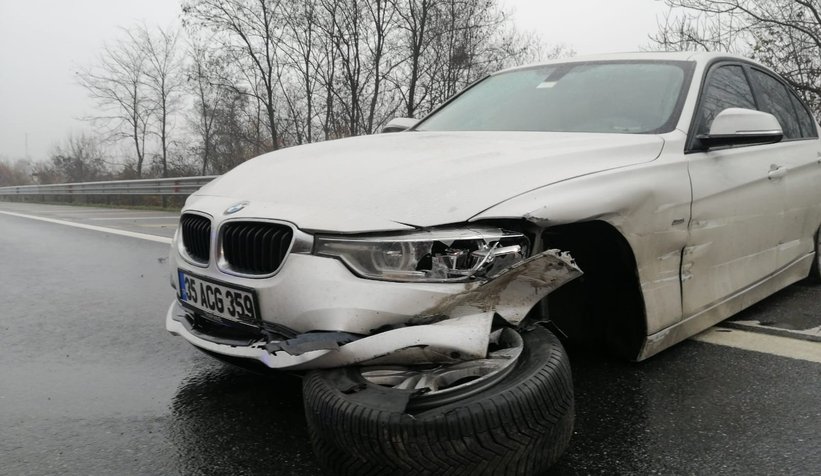 TEM otoyolu milyonluk kaza