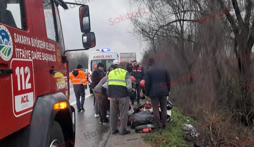 TEM Otoyolunda kaza: 1'i ağır 3 yaralı