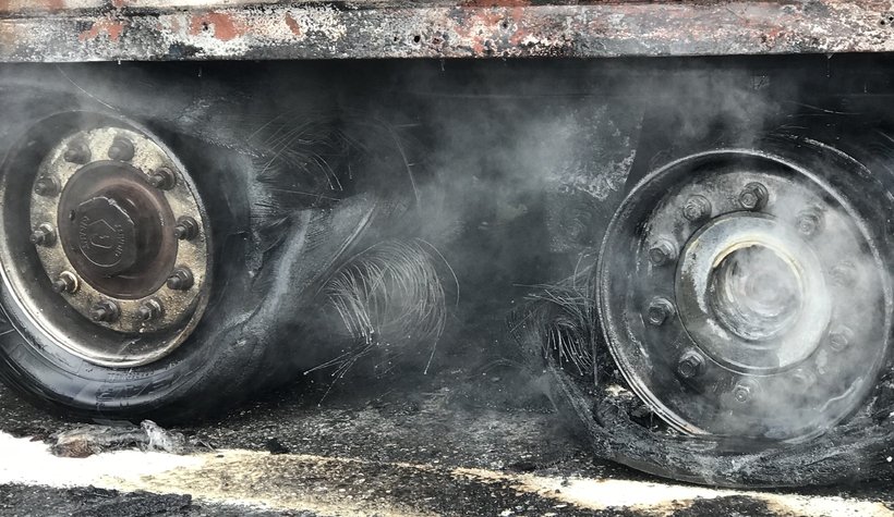 TEM Otoyolunda yangın