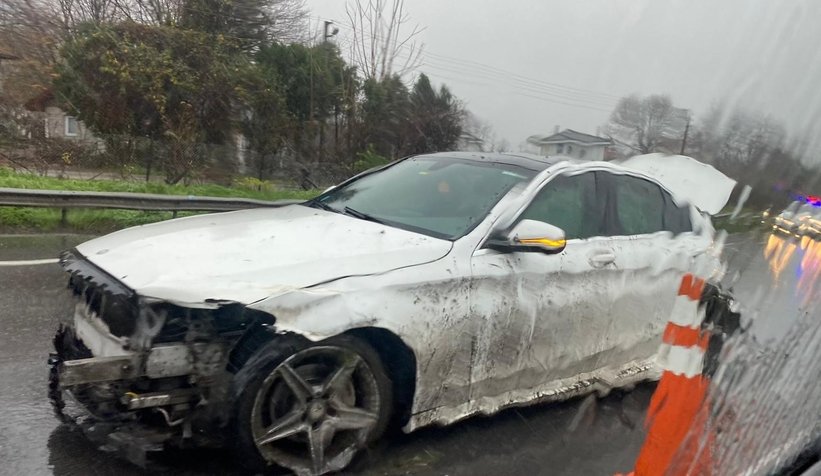 TEM' peş peşe kazalar