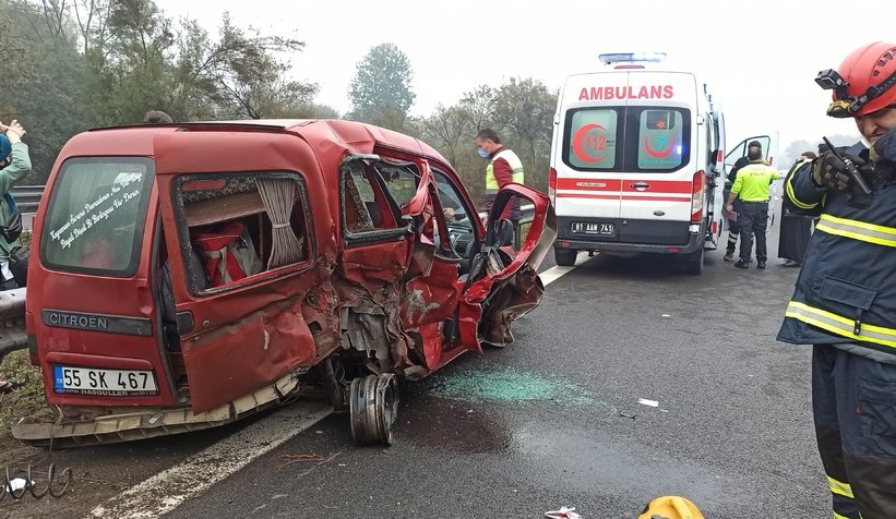 TEM’de feci kaza: 5 yaralı