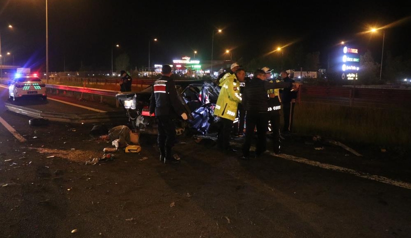 TEM’de kaza: 2 ölü, 2 yaralı