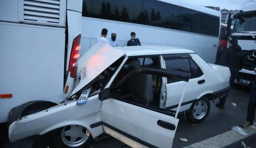 TEM’de makaslayan tır felaketİ 30 araç birbirine girdi