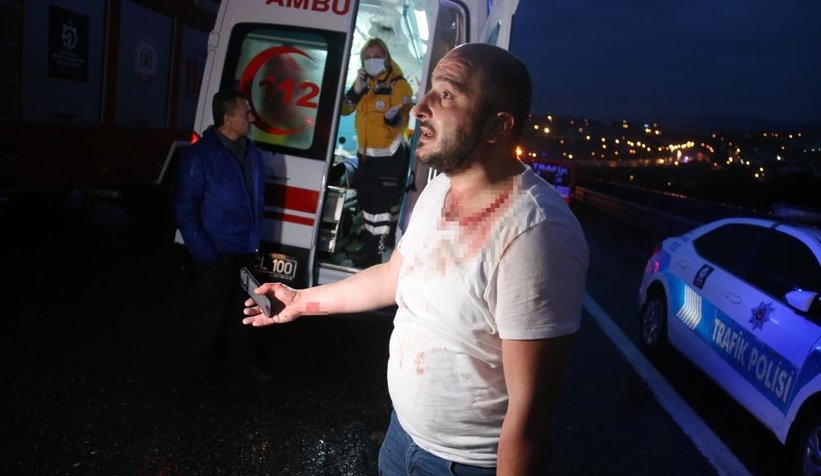 TEM’de makaslayan tır felaketİ 30 araç birbirine girdi