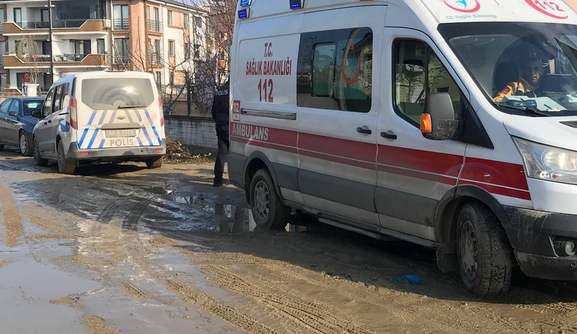 Terasta çalışırken düştü