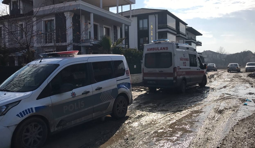 Terasta çalışırken düştü