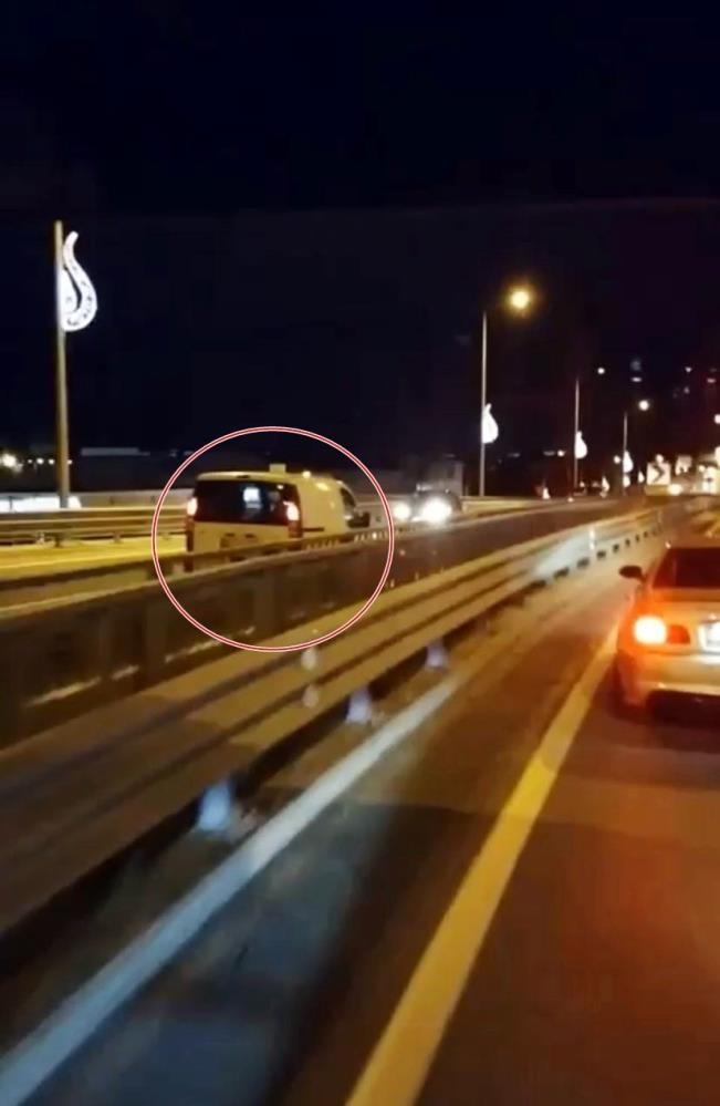 Ters yönde gidip tehlike saçtı