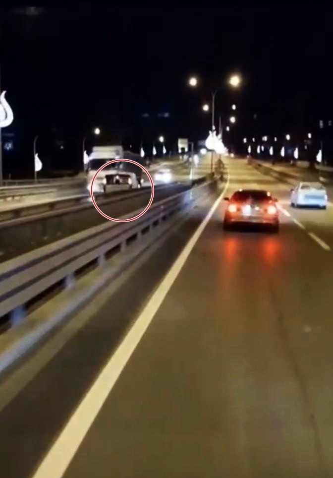 Ters yönde gidip tehlike saçtı